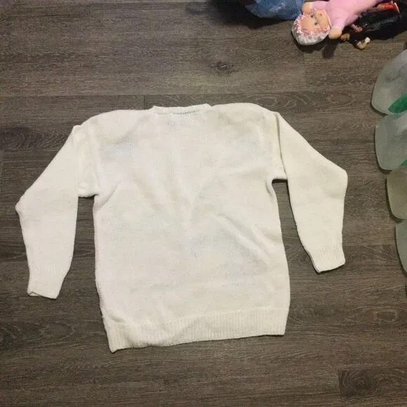 Vintage Rabbit Bunny Pastel Sweater M Cottage Core Y2K - Picture 6 of 9